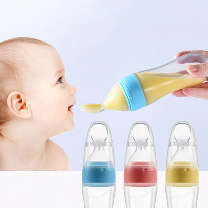 Mamadera de comida para bebé 90 ml. - self feeding baby