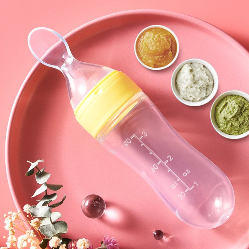 Mamadera de comida para bebé 90 ml. - self feeding baby