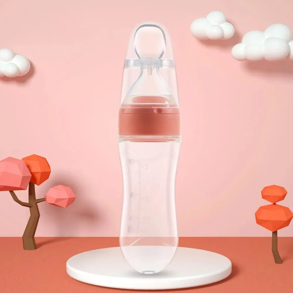 Mamadera de comida para bebé 90 ml. - self feeding baby