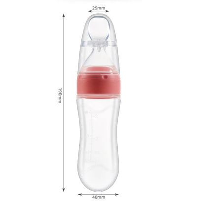 Mamadera de comida para bebé 90 ml. - self feeding baby
